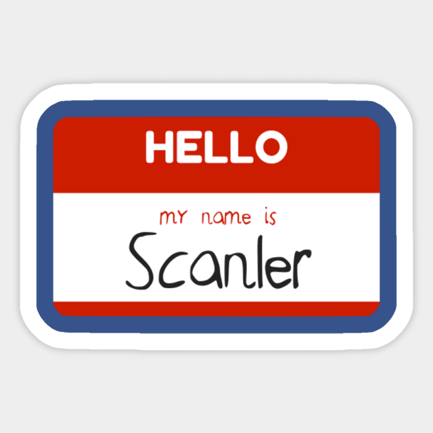 Skyler's Scanlery Sticker by FolkBloke